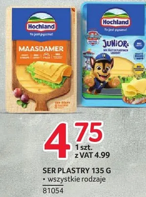 Ser plastry wszystkie rodzaje 81054 promocja w Selgros