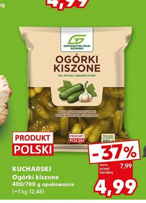 Ogórki kiszone Kucharski promocja w Kaufland