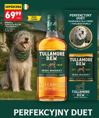 Whiskey Tullamore D.E.W. + bandanka promocja w Biedronka