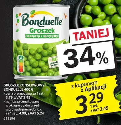 Groszek konserwowy Bonduelle 400 g promocja w Selgros