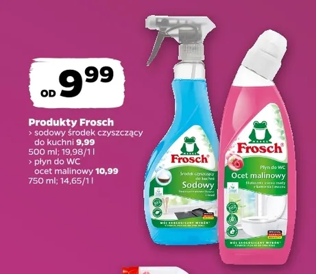Płyn do WC ocet malinowy Frosch promocja w Netto