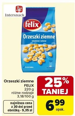Orzeszki ziemne FELIX 240 g różne rodzaje promocja w Carrefour Market