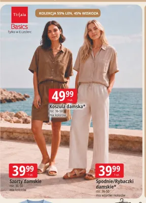 Koszula damska Tissaia Basics promocja w Leclerc