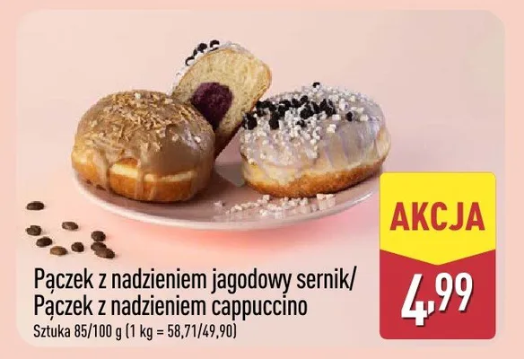 Pączek z nadzieniem promocja w Aldi