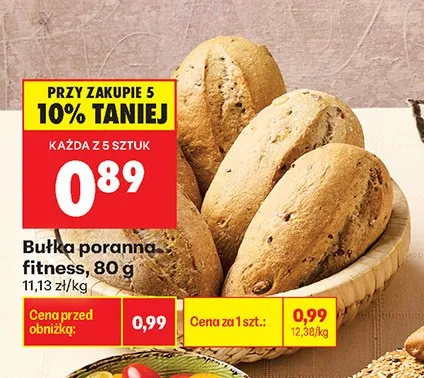 Bułka poranna fitness promocja w Biedronka