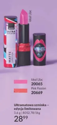 Ultramatowa szminka - edycja limitowana Pink Passion promocja w AVON