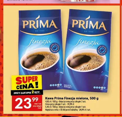 Kawa mielona Prima Finezja promocja w Twój Market