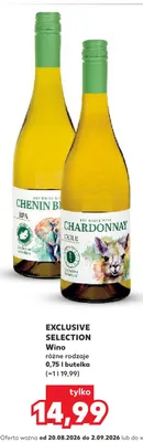 Wino białe Exclusive Selection Chenin Blanc promocja w Kaufland