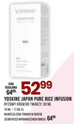 Ryżowy krem do twarzy Pure Rice Infusion promocja w Drogerie Natura