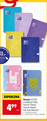 Zeszyt Oxford A5/32 Kids promocja w Biedronka