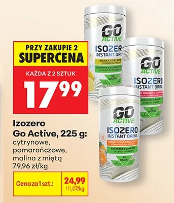 Izozero Go Active cytrynowe promocja w Biedronka