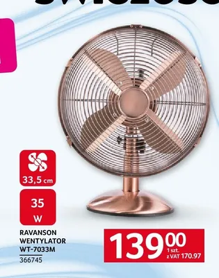 Wentylator Ravanson WT-7033 m promocja w Selgros