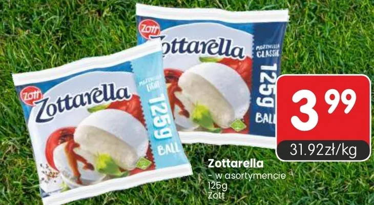 Ser mozzarella Zottarella Zott promocja w Market Point