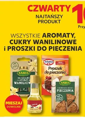 Aromaty cukry wanilinowe i proszki do pieczenia promocja w Kaufland