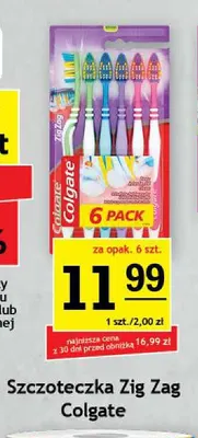 Szczoteczka Zig Zag 6-pak Colgate promocja w Gram Market