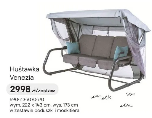 Huśtawka Venezia promocja w Castorama