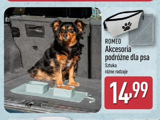 Akcesoria podróżne dla psa Romeo promocja w Aldi