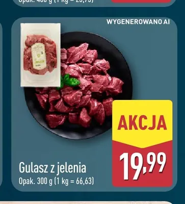 Gulasz z jelenia promocja w Aldi