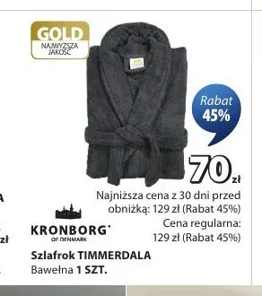 Szlafrok Kronborg Timmerdala promocja w Jysk
