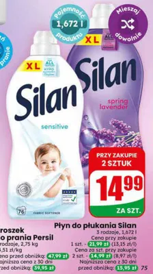 Płyn do płukania Silan 1,672l promocja w Dino