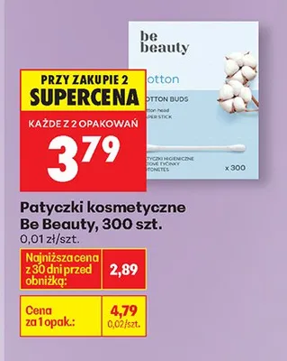 Patyczki kosmetyczne promocja w Biedronka