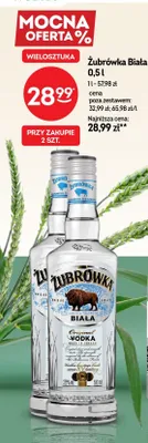Wódka Żubrówka Biała promocja w Żabka