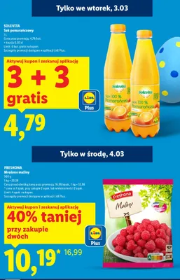 Sok pomarańczowy promocja w Lidl