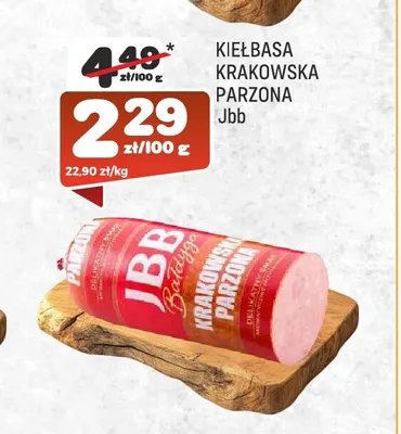 Kiełbasa krakowska parzona JBB promocja w Społem Praga