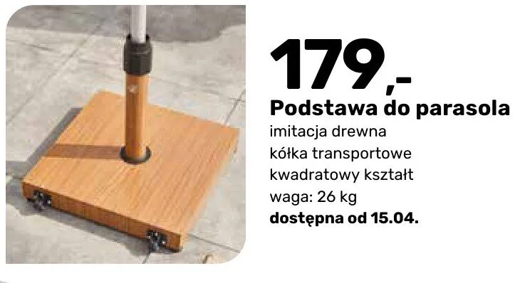 Podstawa do parasola promocja w Bricomarche