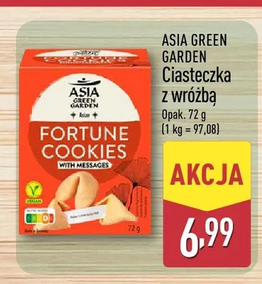Ciasteczka z wróżbą ASIA GREEN GARDEN promocja w Aldi