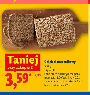 Chleb słonecznikowy promocja w Lidl