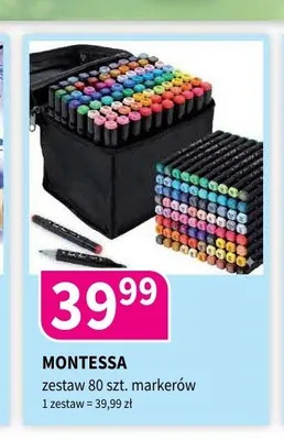 Zestaw markerów 80 szt. Montessa promocja w Drogerie Polskie