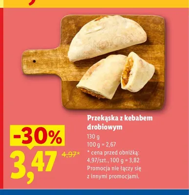 Przekąska z kebabem drobiowym promocja w Lidl