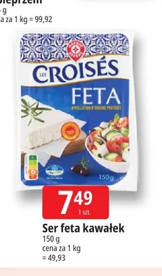 Ser feta kawałek Les Croisés promocja w Leclerc