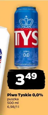 Piwo Tyskie 0,0% promocja w Netto