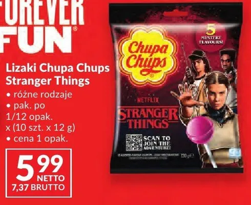 Lizaki Chupa Chups Stranger Things różne rodzaje promocja w Makro