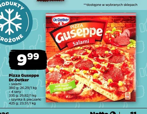 Pizza Guseppe Szynka i Pieczarki Dr. Oetker promocja w Netto