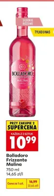 Wino Bolladoro Frizzante Malina promocja w Biedronka