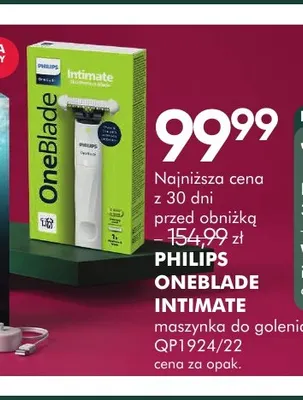Maszynka do golenia QP1924/22 Philips OneBlade Intimate promocja w Super-Pharm