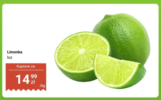 Limonka luz promocja w Dino