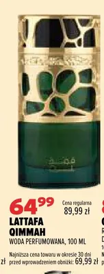 Woda perfumowana Qimmah Lattafa promocja w Drogerie Natura