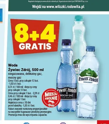 Woda niegazowana Żywiec Zdrój promocja w Twój Market