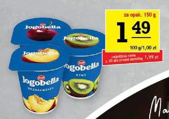 Jogurt owocowy Jogobella wiśnia Zott promocja w Gram Market