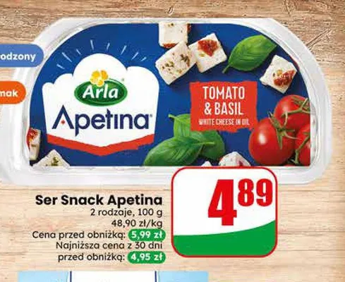 Ser Snack Arla Apetina promocja w Dino