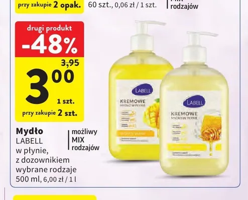 Mydło w płynie Labell kremowe promocja w Intermarche