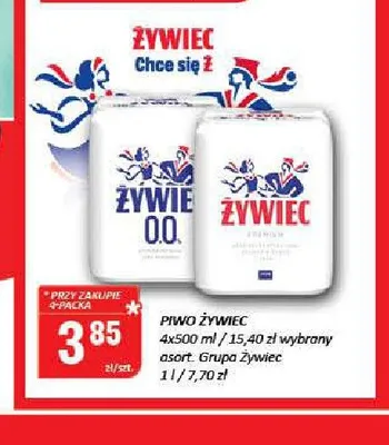 Piwo Żywiec 4-pak promocja w Chorten