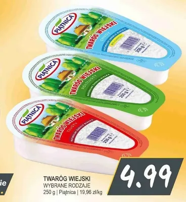 Twaróg wiejski tłusty Piątnica promocja w Słoneczko