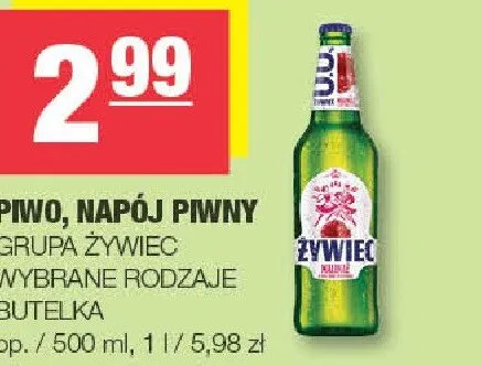 Piwo, napój piwny promocja w SPAR