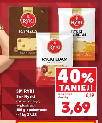 Ser Rycki Ramzes w plastrach SM Ryki promocja w Kaufland