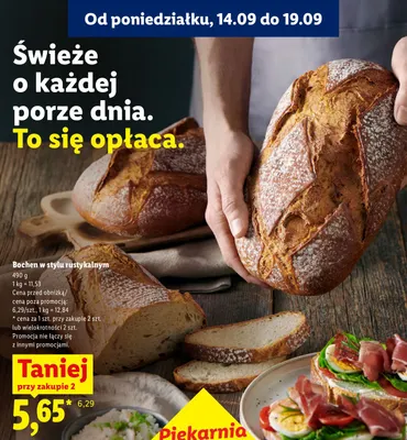 Chleb bochen w stylu rustykalnym promocja w Lidl